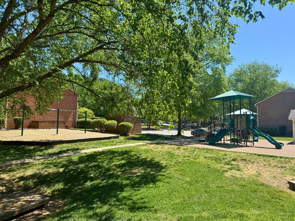 Playground and gazebo at Strawberry Hill apartments