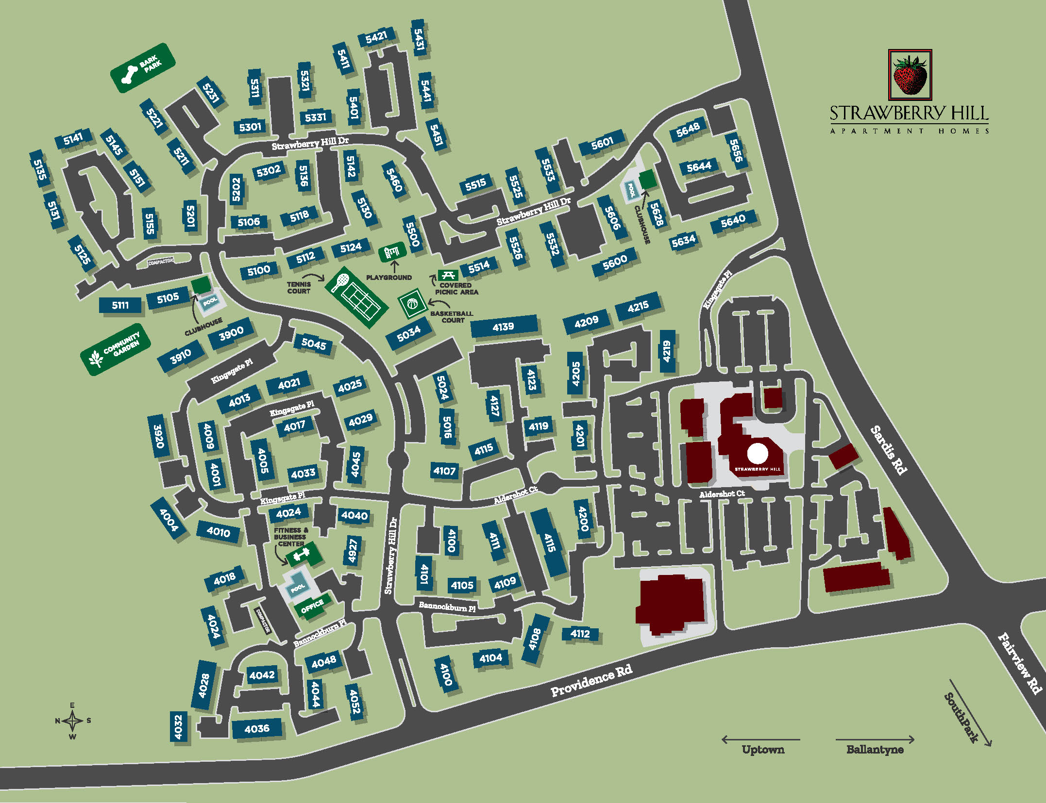 Strawberry Hill Townhomes in South Park Charlotte, NC