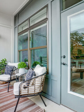 Comfortable patio area