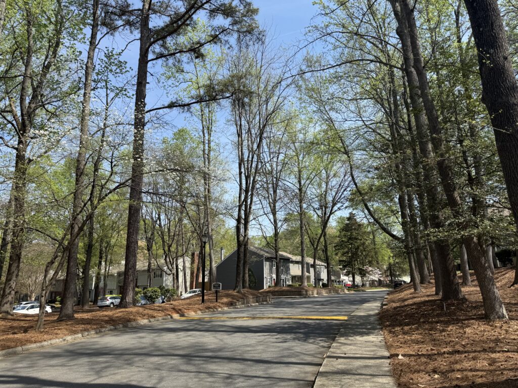 Exterior view of Heathstead townhomes