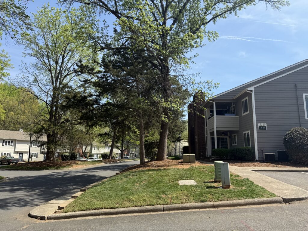Exterior view of Heathstead townhomes
