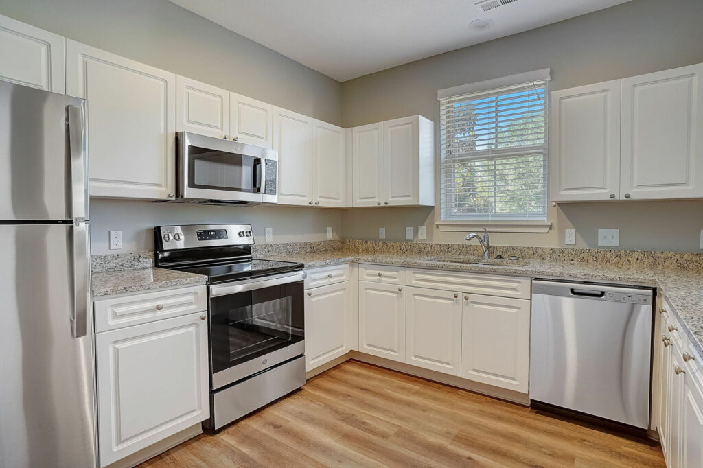 Providence Park apartment kitchen with natural light