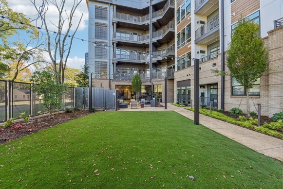 Outdoor green space right outside your apartment